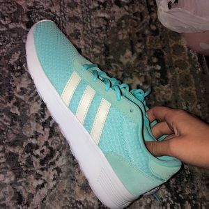 Blue Adidas women’s sneakers